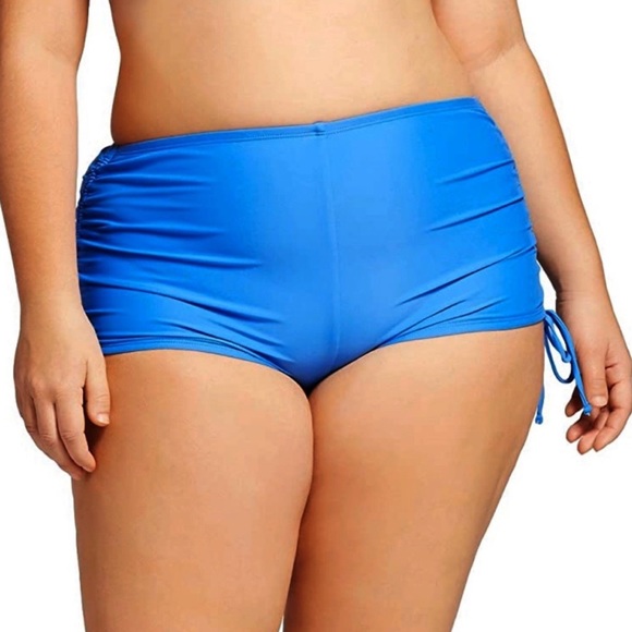 VM Latona Swim Pants with Ruched Sides and Sweet Synch Ties - Picture 1 of 4